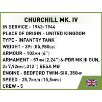 Cobi 2717 Britský pechotný tank A22 Churchill Mk. IV 315 dielikov 6