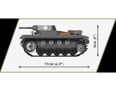 Cobi 2718 Ľahký tank Panzer II Ausf. A 250 dielikov