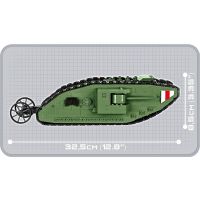 Cobi 2972 Malá armáda I. svetová vojna Tank Mark I 3