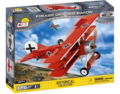 Cobi 2974 Great War Fokker Dr. 1 RED BARON - Poškodený obal