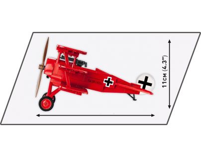 Cobi 2986 I. svetová vojna Fokker Dr. Aj Red Baron 178 dielikov Poškodený obal