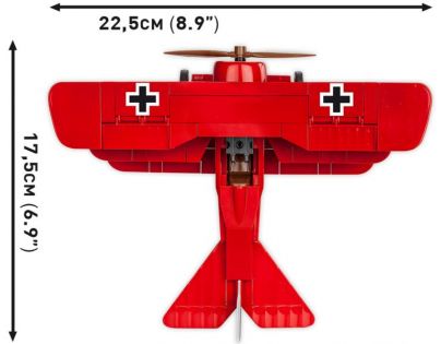 Cobi 2986 I. svetová vojna Fokker Dr. Aj Red Baron 178 dielikov Poškodený obal