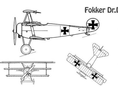 Cobi 2986 I. svetová vojna Fokker Dr. Aj Red Baron 178 dielikov
