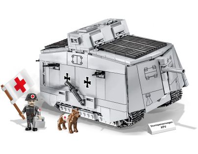 Cobi 2989 I. svetová vojna Sturmpanzerwagen A7V 840 dílků