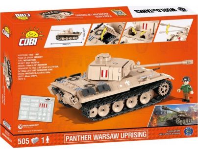 Cobi Malá armáda 3035 World of Tanks Panther V Varšavské povstanie