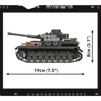 Cobi 3045 Company of Heroes Panzer IV Ausf G 610 dielikov 6
