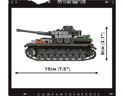 Cobi 3045 Company of Heroes Panzer IV Ausf G 610 dielikov