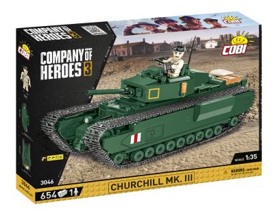 Cobi 3046 Company of Heroes Churchill Mk. III 654 dielikov