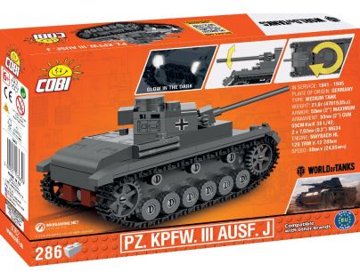 Cobi 3062 World of Tanks Pz. Kpfw. III Ausf. J 1:48