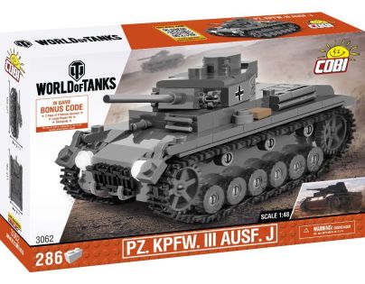 Cobi 3062 World of Tanks Pz. Kpfw. III Ausf. J 1:48