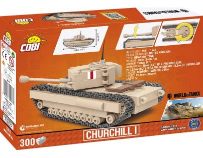 Cobi 3064 World of Tanks Churchill Aj 1:48