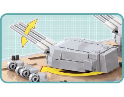 Cobi 4811 II. světová válka Bitevník Musashi, 1:300