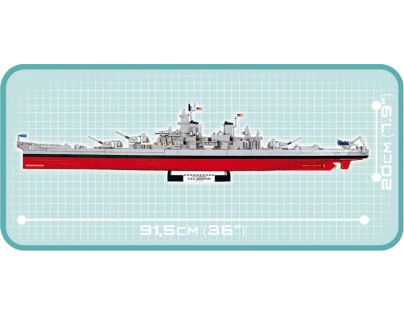 Cobi 4812 Malá armáda bitevníky Iowa class USS Missouri BB-63 Iowa BB-61, 1: 300
