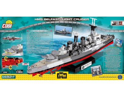 Cobi 4821 World War II Britský Ľahký krížnik HMS Belfast