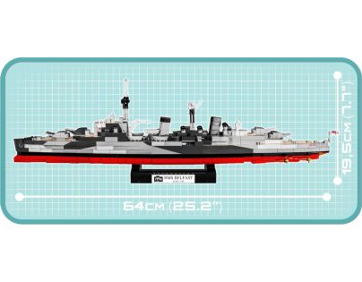 Cobi 4821 World War II Britský Ľahký krížnik HMS Belfast