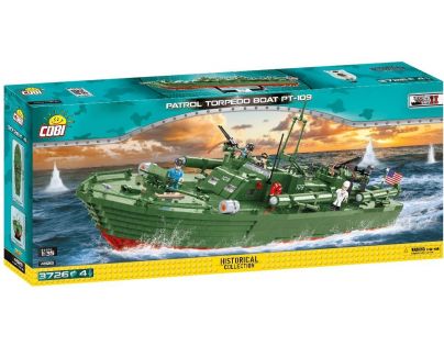 Cobi 4825 II. svetová vojna PT-109 Torpédový čln 3726 dielikov