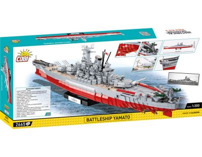 Cobi 4833 II. svetová vojna Bojová loď Yamato 2665 dielikov