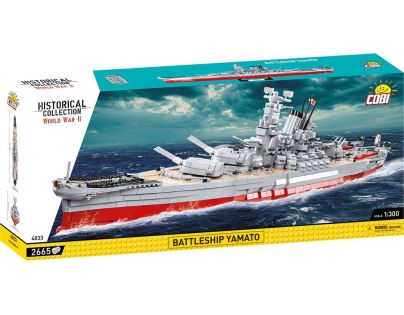 Cobi 4833 II. svetová vojna Bojová loď Yamato 2665 dielikov