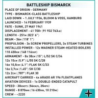 Cobi 4841 II. svetová vojna Battleship Bismarck 6