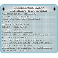Cobi 5543 SMALL ARMY - II WW Messerschmitt ME 262A Schwalbe, 315 k, 1 f 6