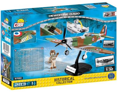Cobi 5720 II. svetová vojna Dewoitine D.520 1 : 32