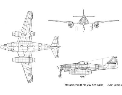 Cobi 5721 II. svetová vojna Messerschmitt ME 262A-1A 390 dielikov
