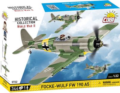 Cobi 5722 II.svetová vojna Nemecké stíhacie lietadlo Focke-Wulf FW 190 A5 344 dielikov