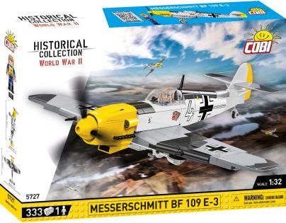 Cobi 5727 II. svetová vojna Nemecké stíhacie lietadlo Messerschmitt BF 109 E3 verzia 333 dielikov