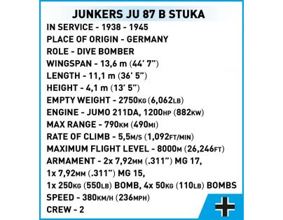 Cobi 5730 II. svetová vojna Junkers Ju 87 B Stuka