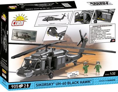 Cobi 5817 Americký viacúčelový vrtuľník Sikorski UH-60 Black Hawk 905 dielikov