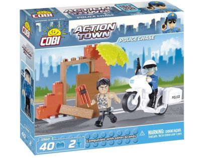 Cobi 1560 ACTION TOWN Policejní honička na motorce