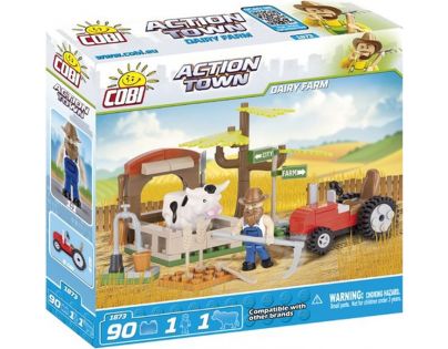 Cobi 1873 ACTION TOWN Traktor a kráva