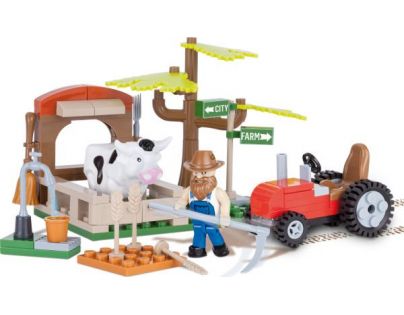 Cobi 1873 ACTION TOWN Traktor a kráva