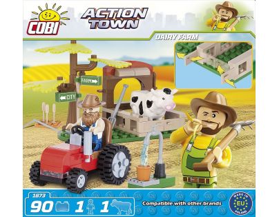 Cobi 1873 ACTION TOWN Traktor a kráva