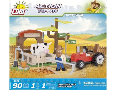 Cobi 1873 ACTION TOWN Traktor a kráva