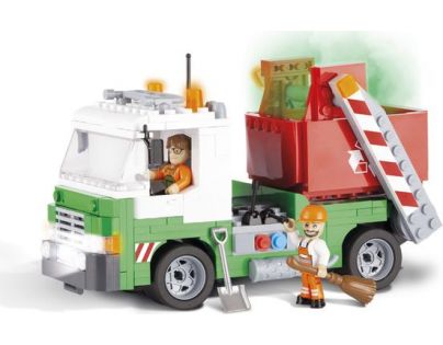COBI 1781 ACTION TOWN Smetiarske auto s kontajnerom