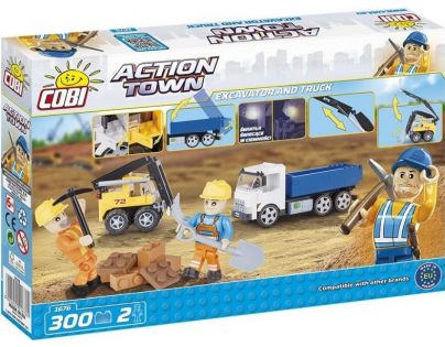Cobi 1676 ACTION TOWN Stavba Buldozer a sklápěč