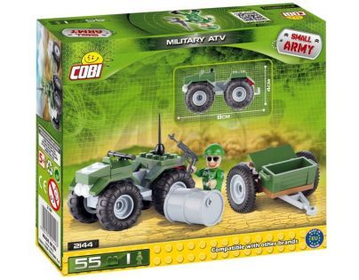Cobi Malá armáda 2144 Čtyřkolka s vlekem