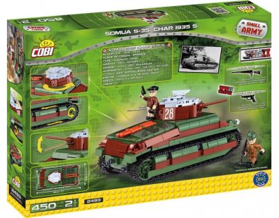 Cobi 2493 SMALL ARMY SOMUA S-35 Char 1935 S 450 k 2 f
