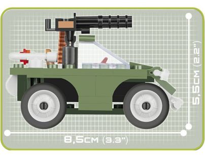 COBI 2155 Small Army Vojenské vozidlo, 60 k, 1 f