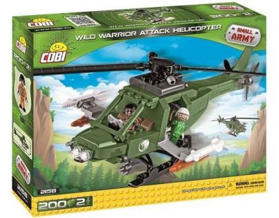 COBI 2158 Small Army Útočná helikoptéra Wild Warrior, 200 k, 2 f