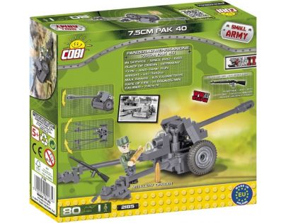 COBI 2185 II WW PaK 40 Panzerabwehrkanone 3 7,5 cm 80 k 1 f