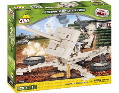 Cobi 2189 SMALL ARMY Ordnance QF 2-pounder 100 k 1 f