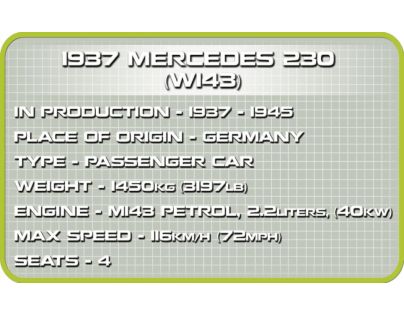 Cobi Malá armáda 2251 Mercedes Benz 230