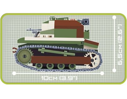 COBI 2383 Small Army II WW Tankette 250 k, 1 f