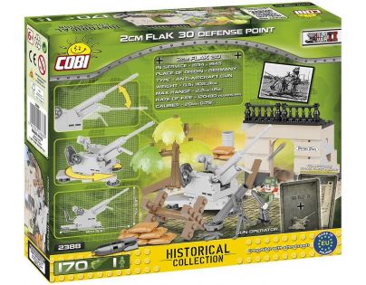 COBI 2388 II WW 2 cm Flak 30 protilietadlové stanovištia, 170 k, 1 f