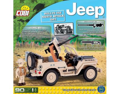 Cobi 24093 JEEP Willys MB severní Afrika