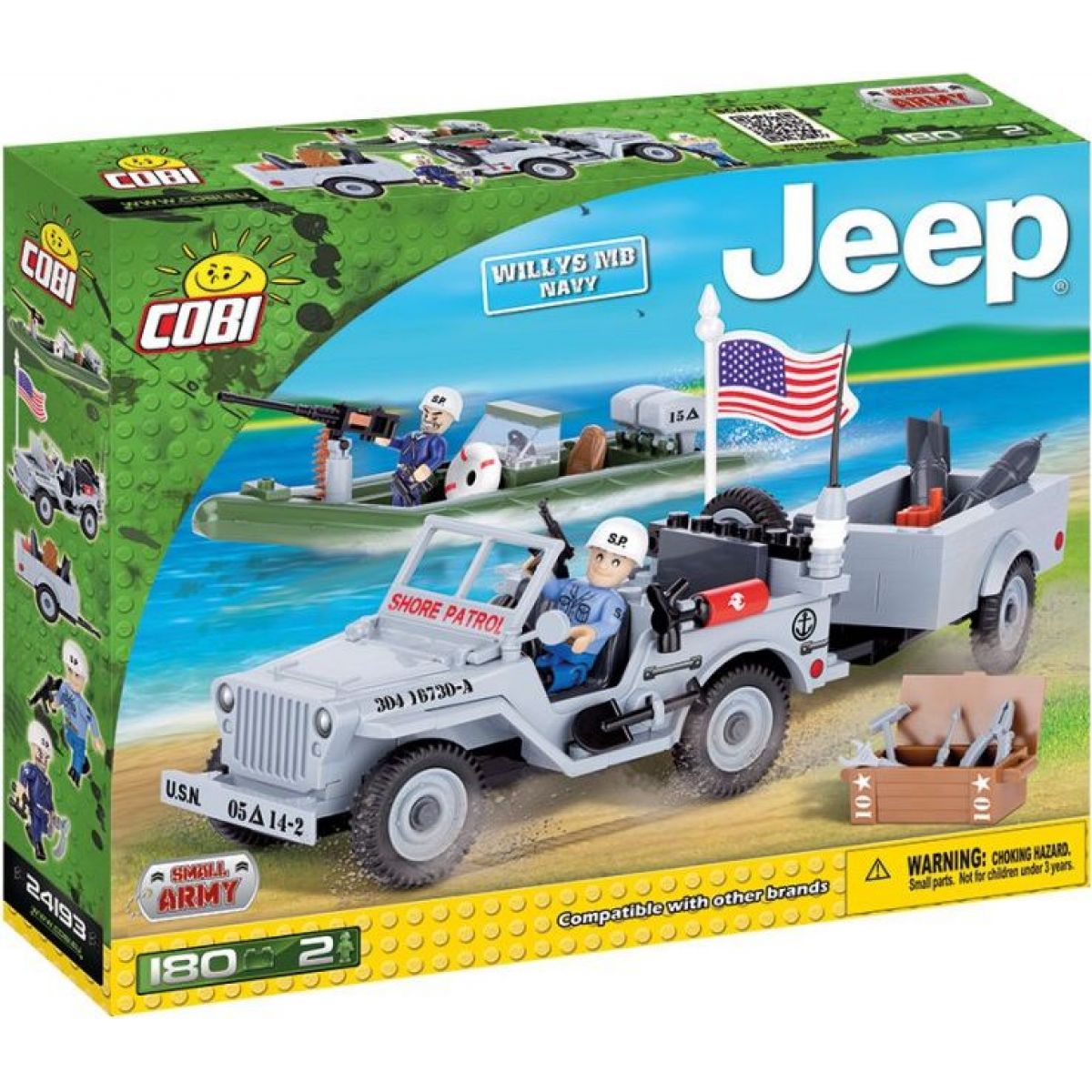 COBI 24193 Small Army JEEP Willys MB US Navy