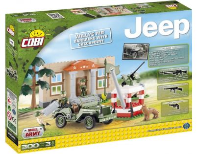 Cobi 24302 JEEP Willys MB kasárny 300 dielikov
