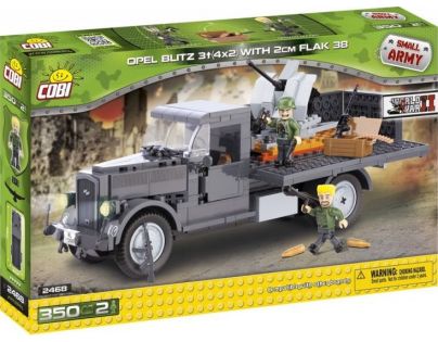 Cobi 2468 II WW Opel Blitz 3t 4x2 s dělem FLAK 38